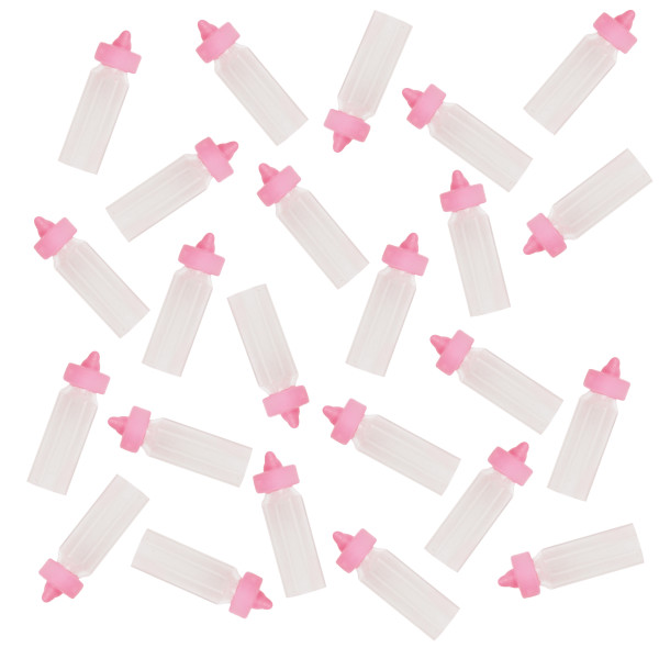 Pink Mini Baby Bottles Favors (24 pack)