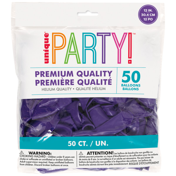 Purple Party Supplies Set