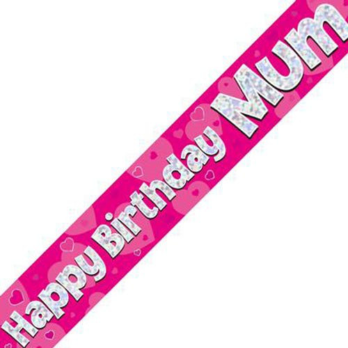 'Happy Birthday Mum' Banner