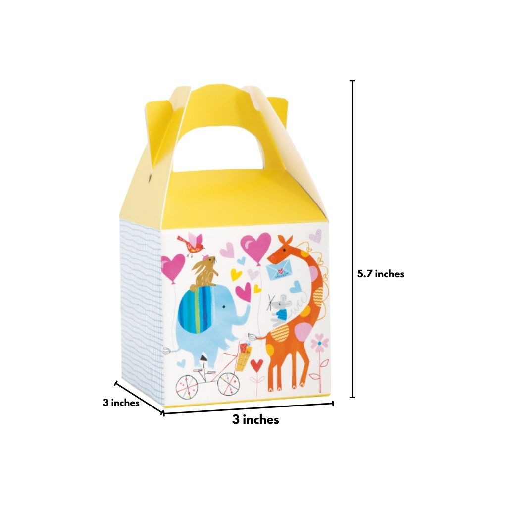Zoo-Themed Baby Shower Favor Boxes, (8 pack)