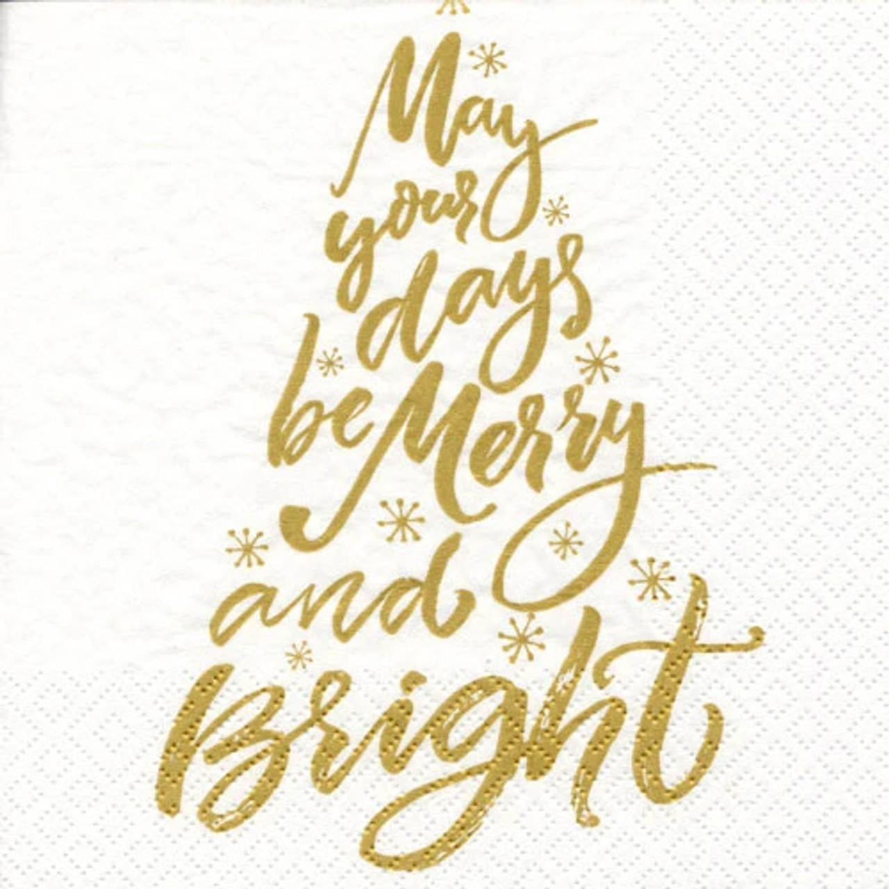 May Your Days be Merry Festive Paper Napkins (20 pack)