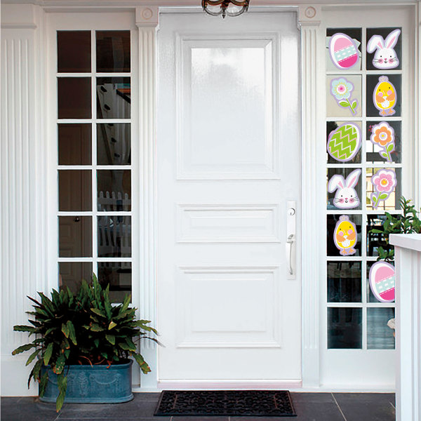 Lilac Easter Window Clings Sheet