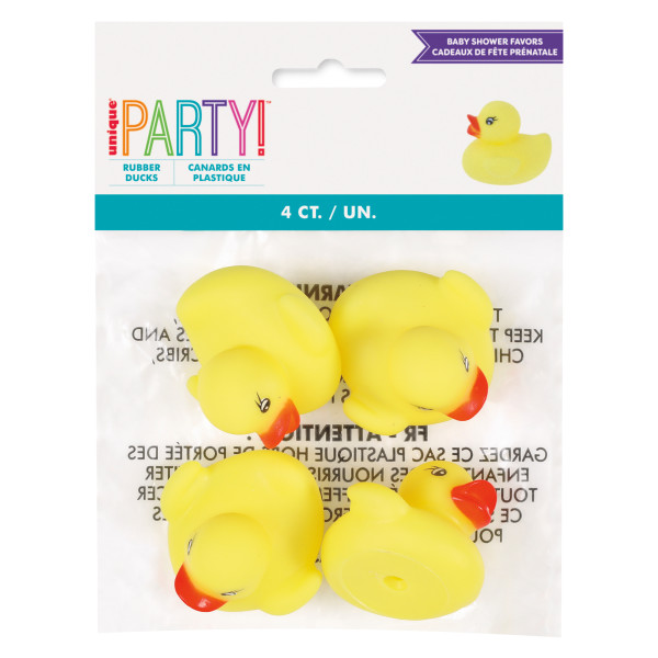 Baby Shower Rubber Duck Favors (4 pack)