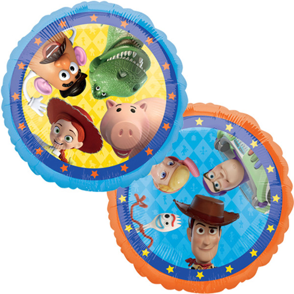 18 inch Toy Story 4 Foil Balloon (shows front and reverse images)