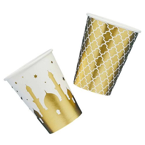 Eid Golden Paper Cups (8 pack)
