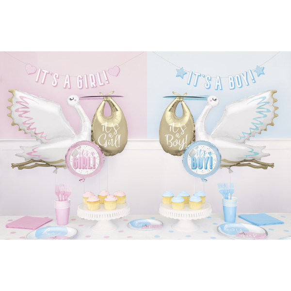 Stork "It's a Girl" Giant Foil 29 inch Balloon 