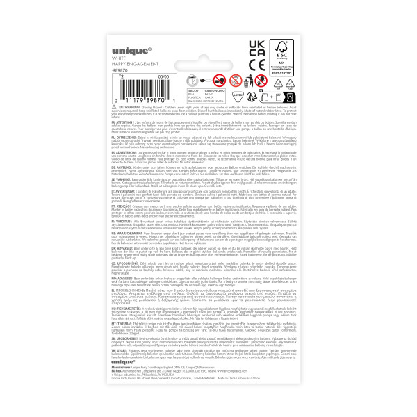 "Happy Engagement" 9 inch Latex Balloons (10 pack)