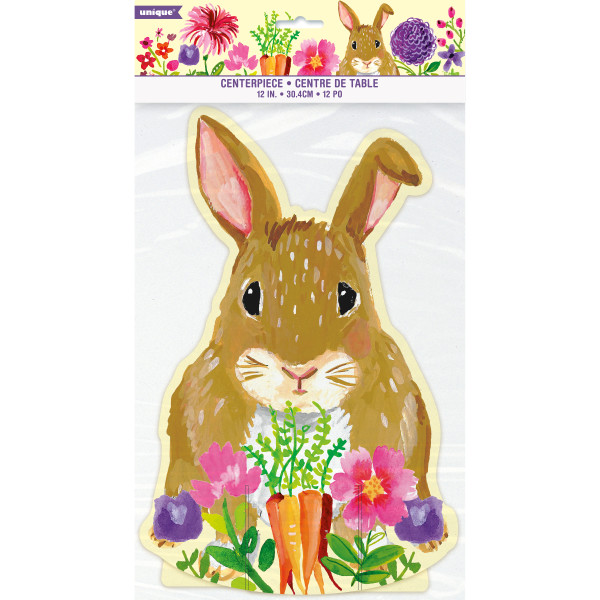 Floral Easter Bunny Table Centerpiece Decoration