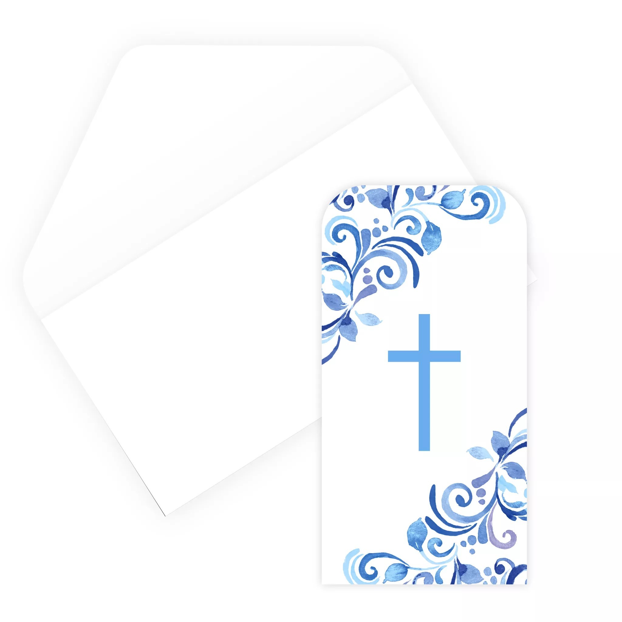 Blue Holy Cross Money Wallet