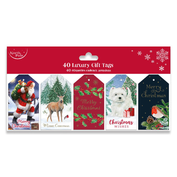 Traditional Christmas Assorted Gift Tags (40)