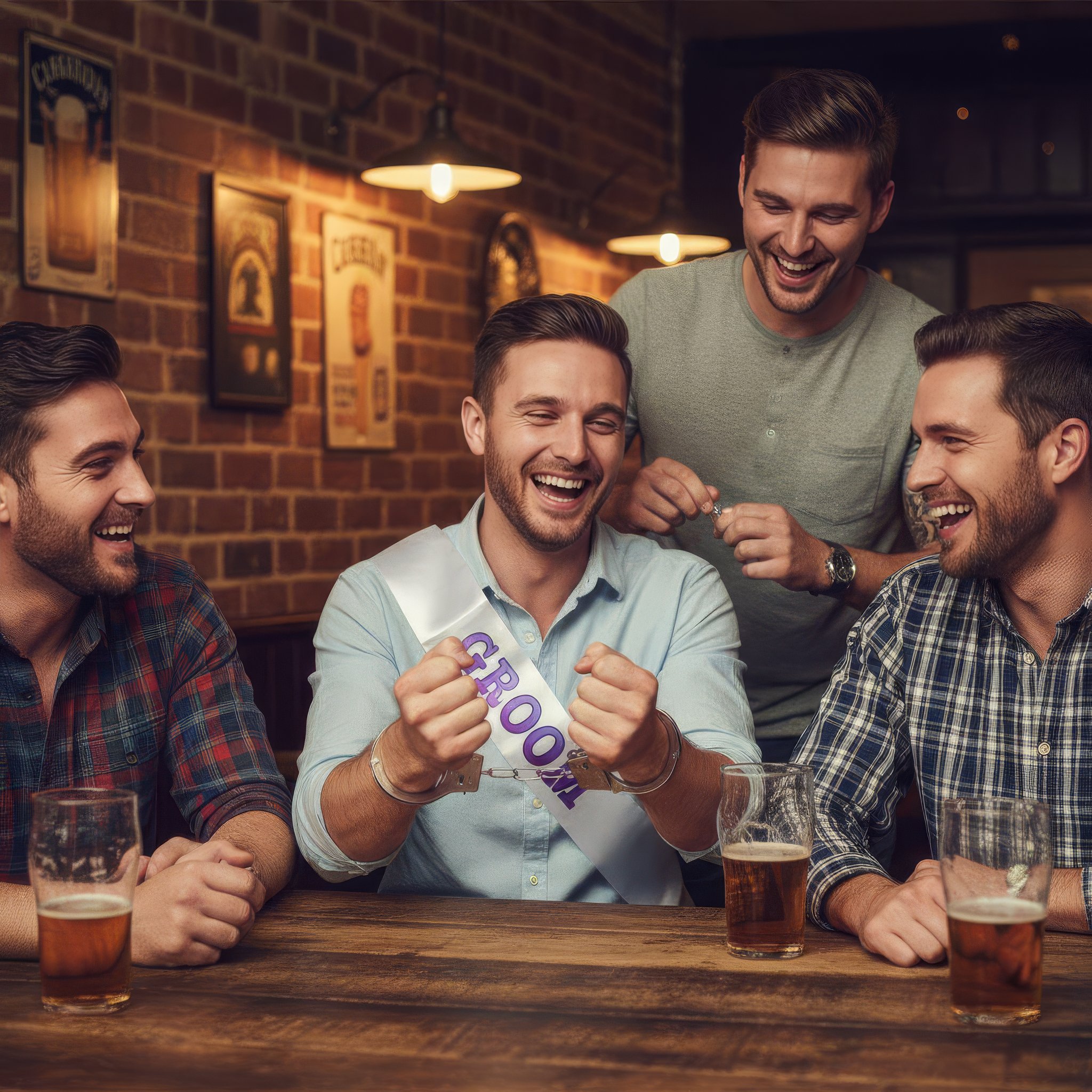 Metal Handcuffs with Keys – Novelty Present / Hen and Stag Party Accessories