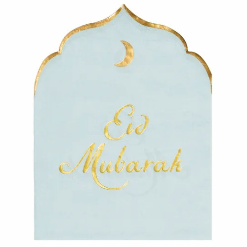 Eid Mubarak Gold Foil Paper Napkins (12 pack)