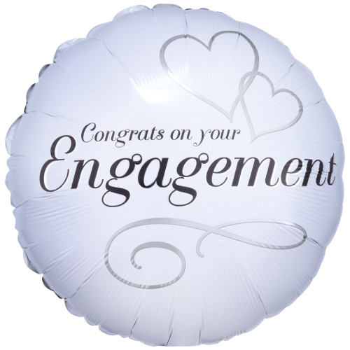 18 inch Two Hearts Engagement Foil Balloon