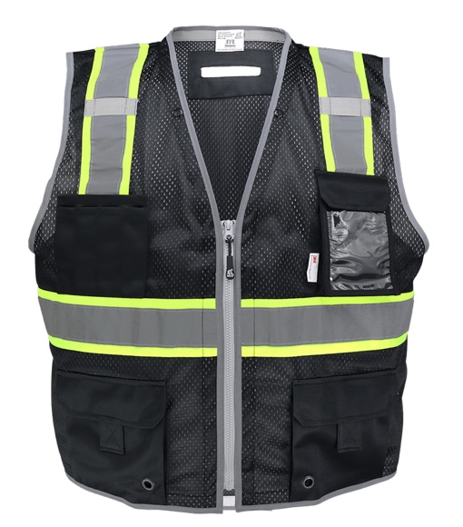 CHALECO DE SEG NEGRO / ALTA VISIBILIDAD