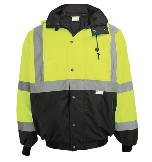 CHAMARRA VERDE DE ALTA VISIBILIDAD 