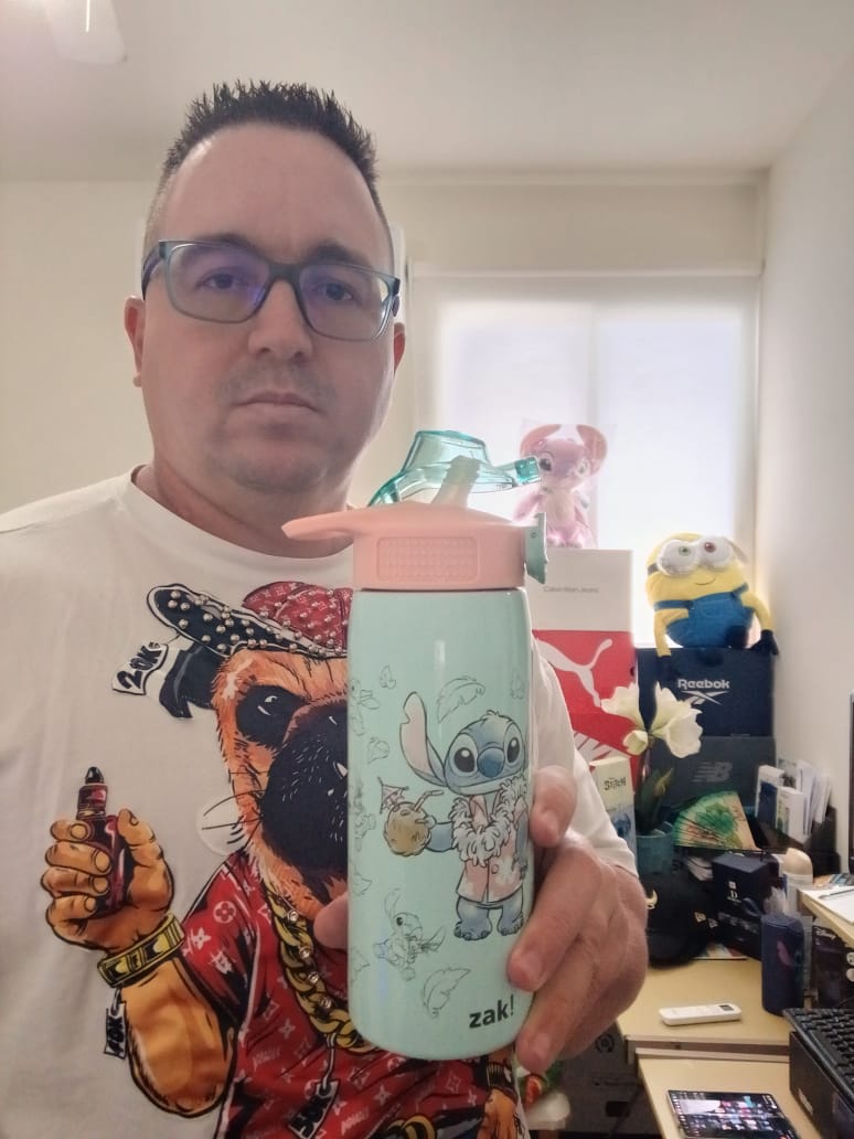 Botella de agua Stitch