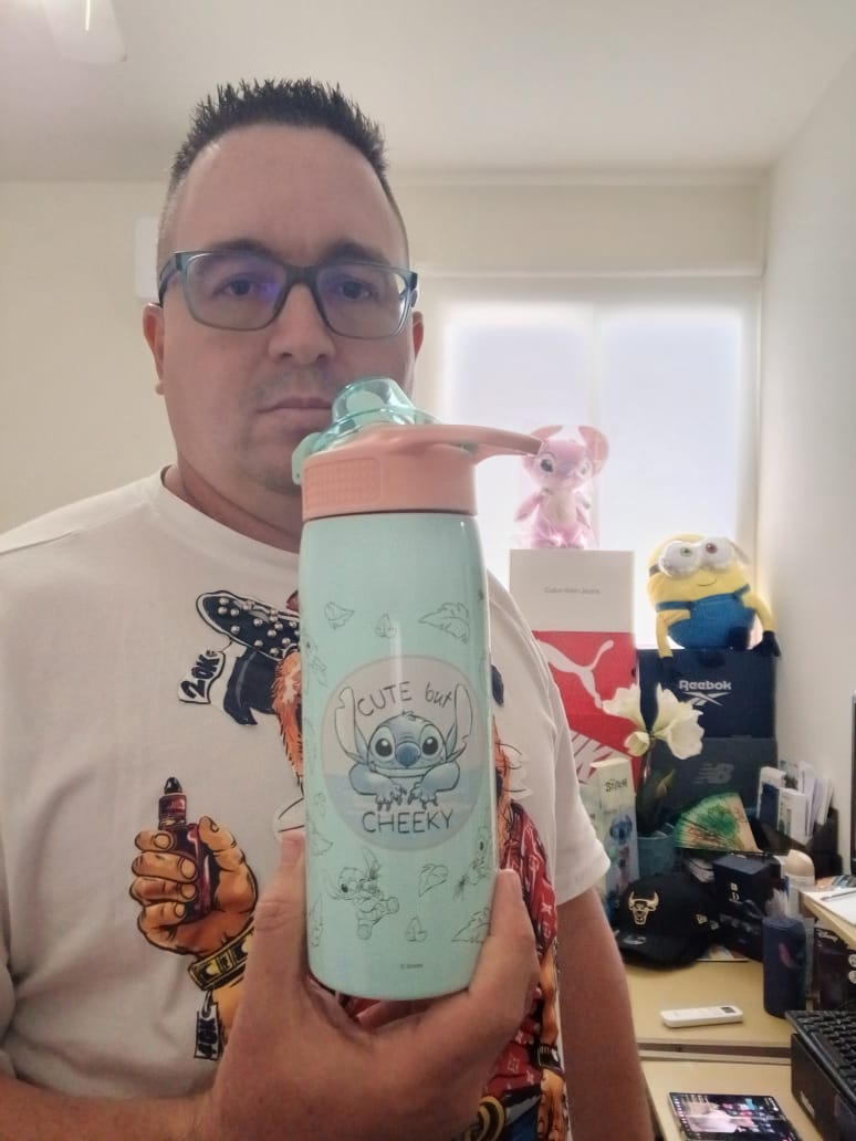 Botella de agua Stitch