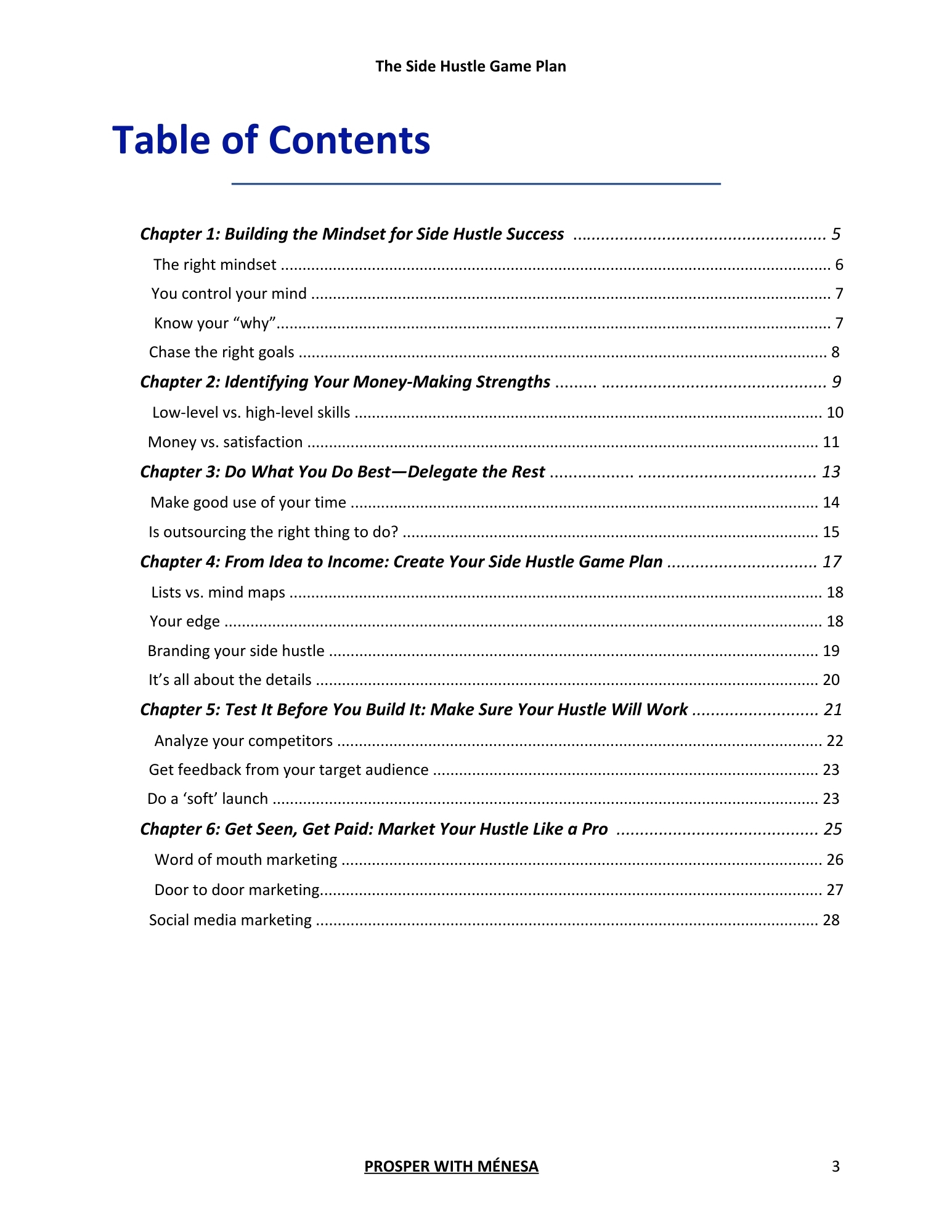 The Side Hustle Game Plan (ebook)