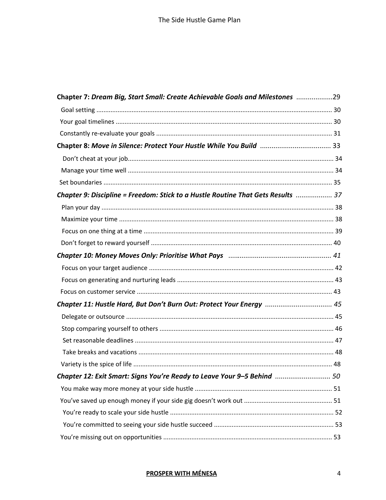 The Side Hustle Game Plan (ebook)