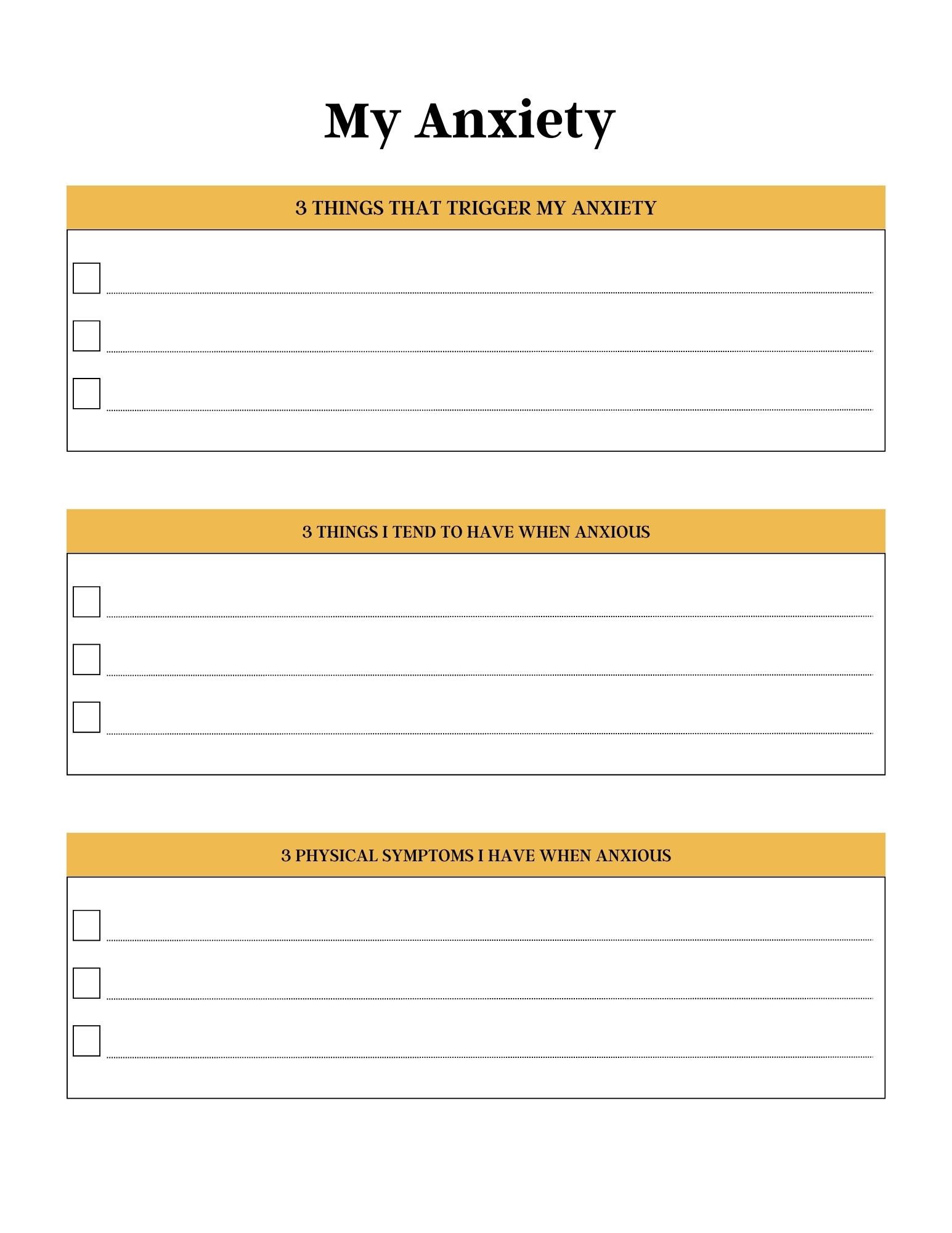 Digital Anxiety Journal