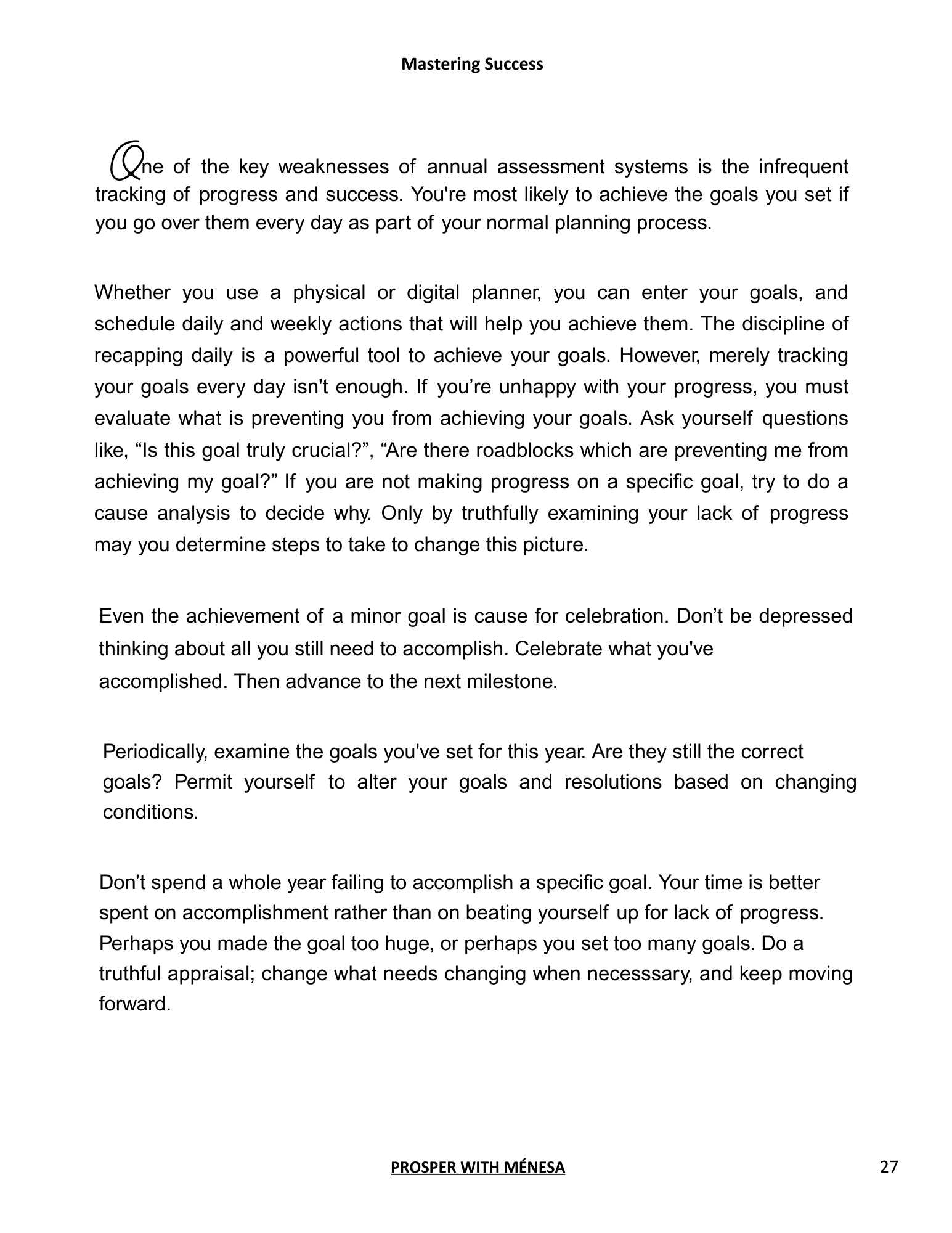 Mastering Success (ebook)