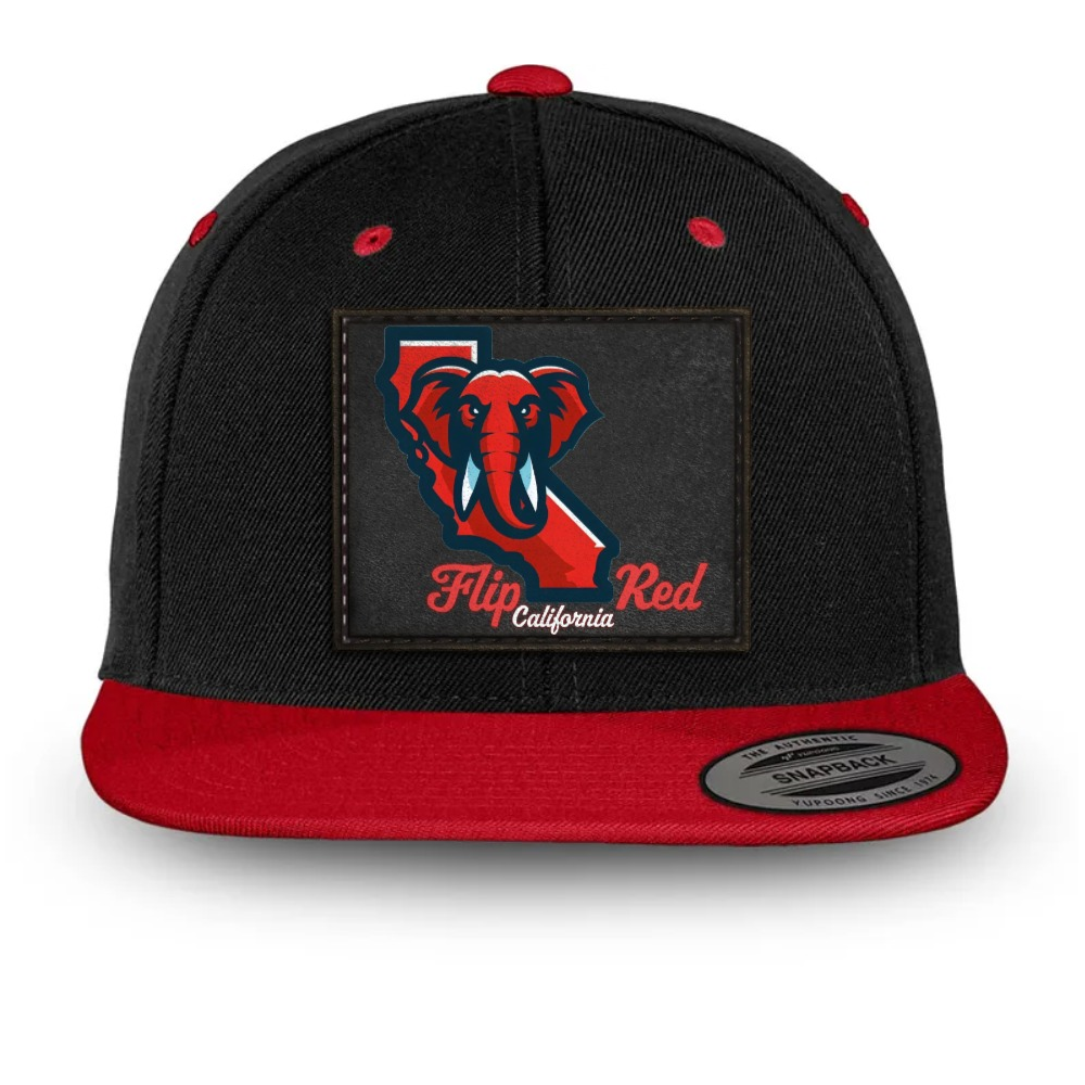 Flip California Red Snapback Hat