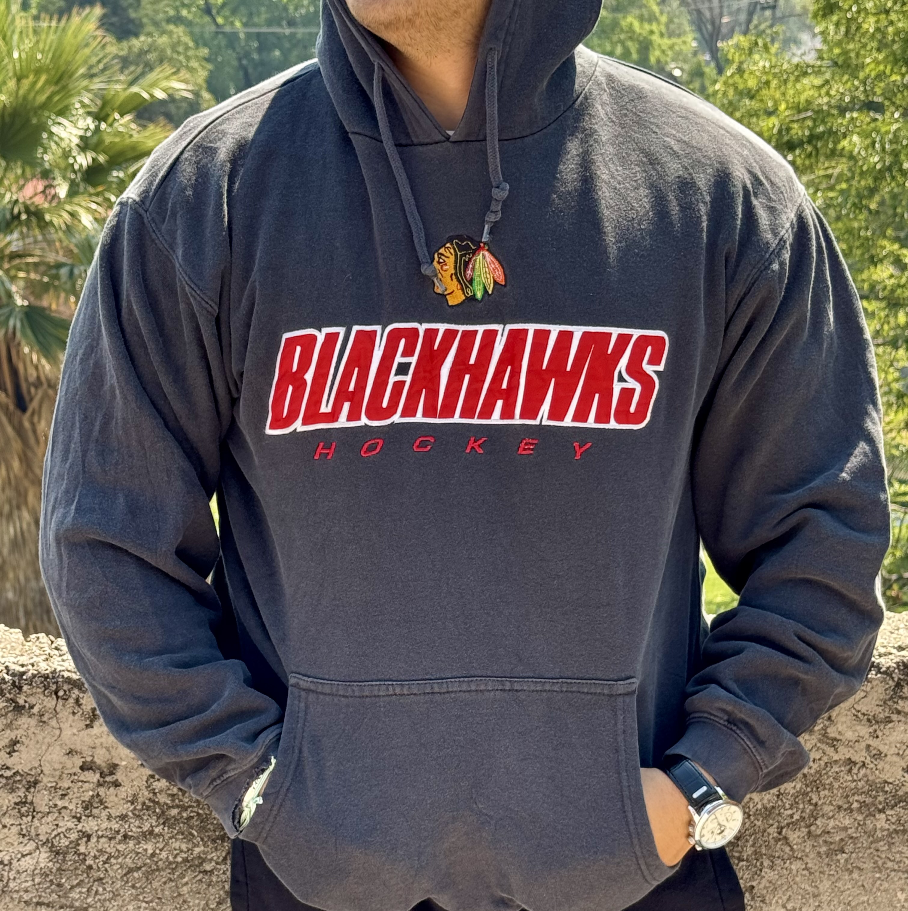 HOODIE BLACKHAWKS SIZE L