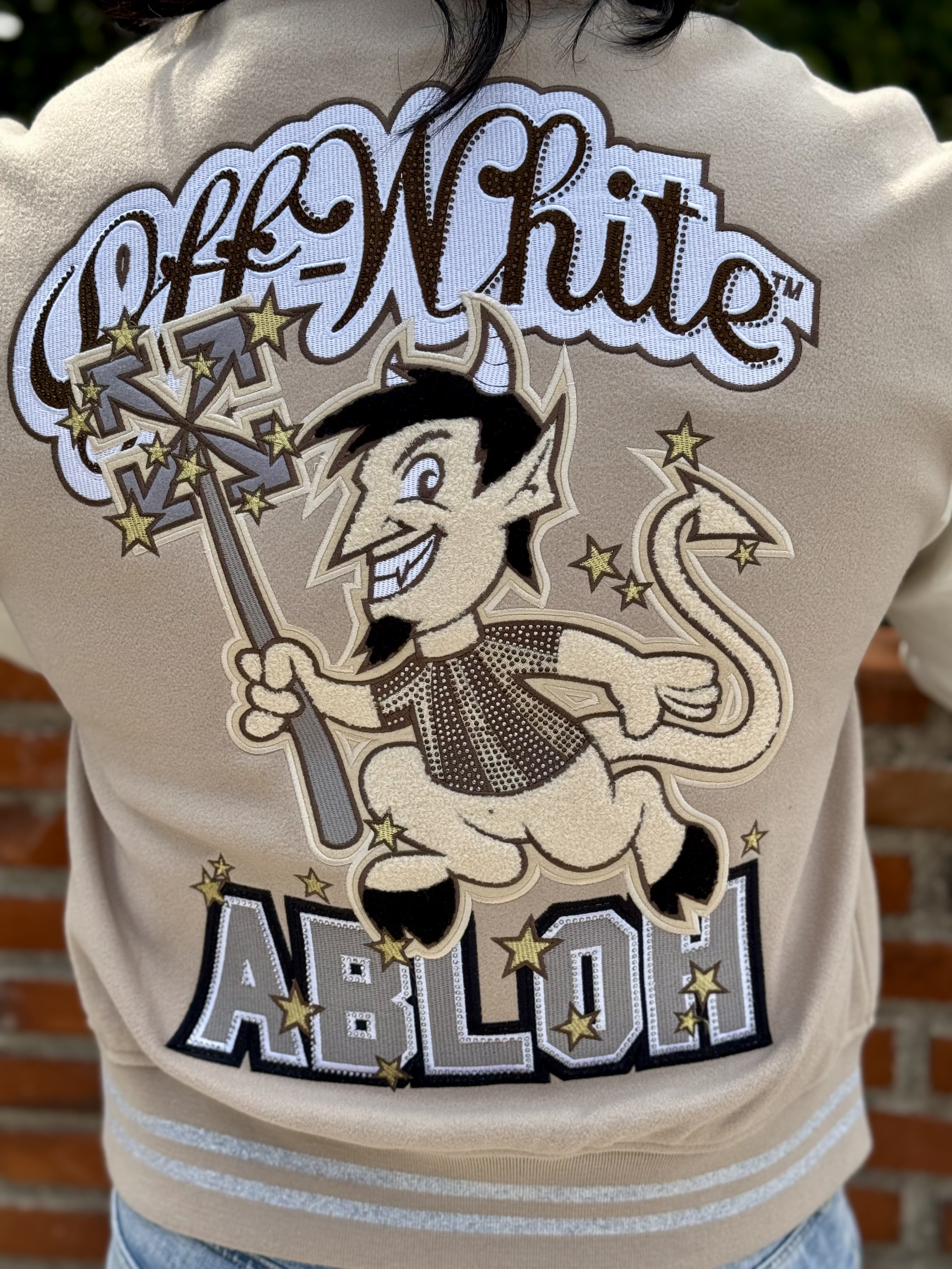 VARSITY JACKET OFF WHITE X AC MILAN