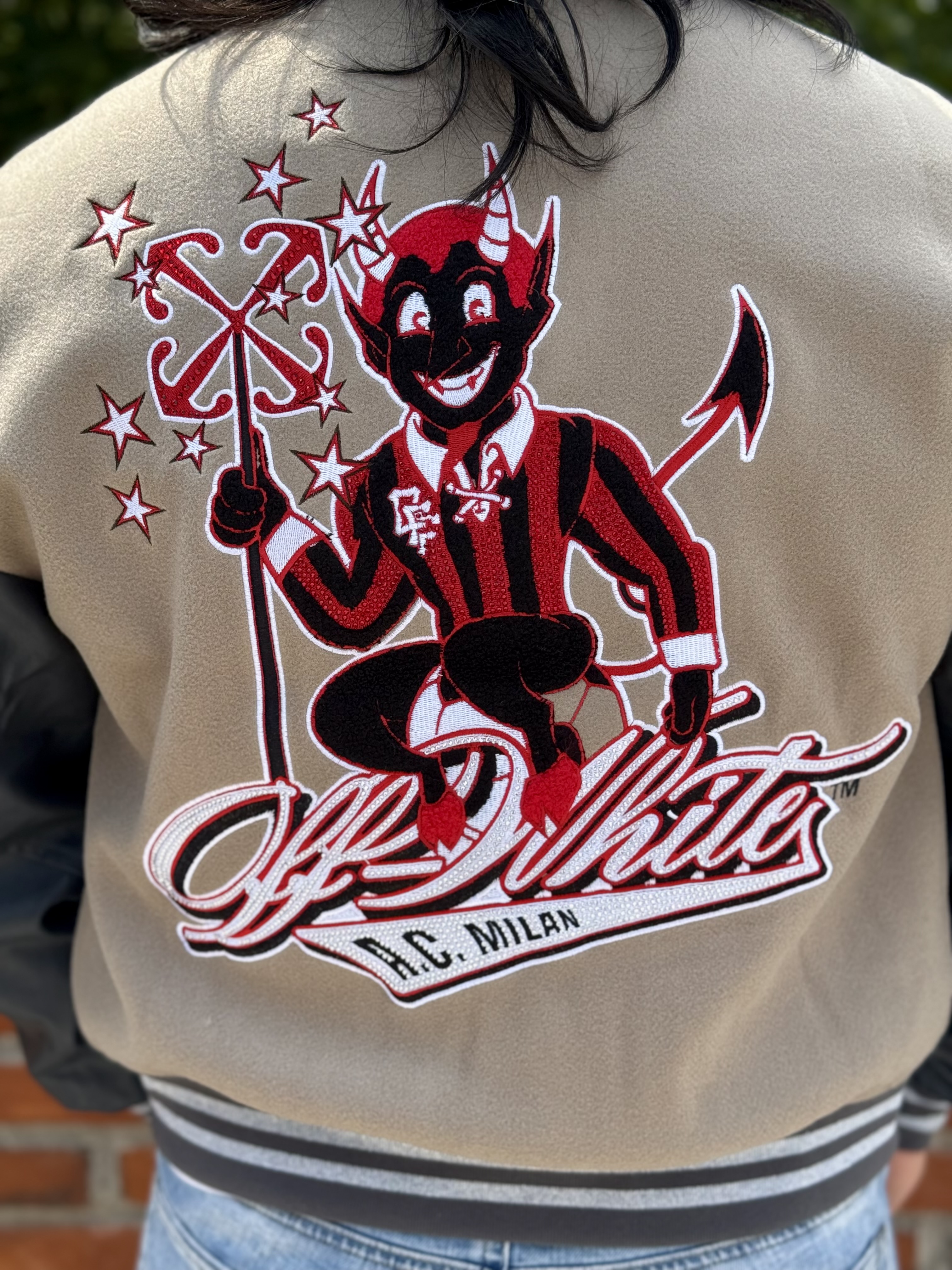 VARSITY JACKET OFF WHITE X AC MILAN