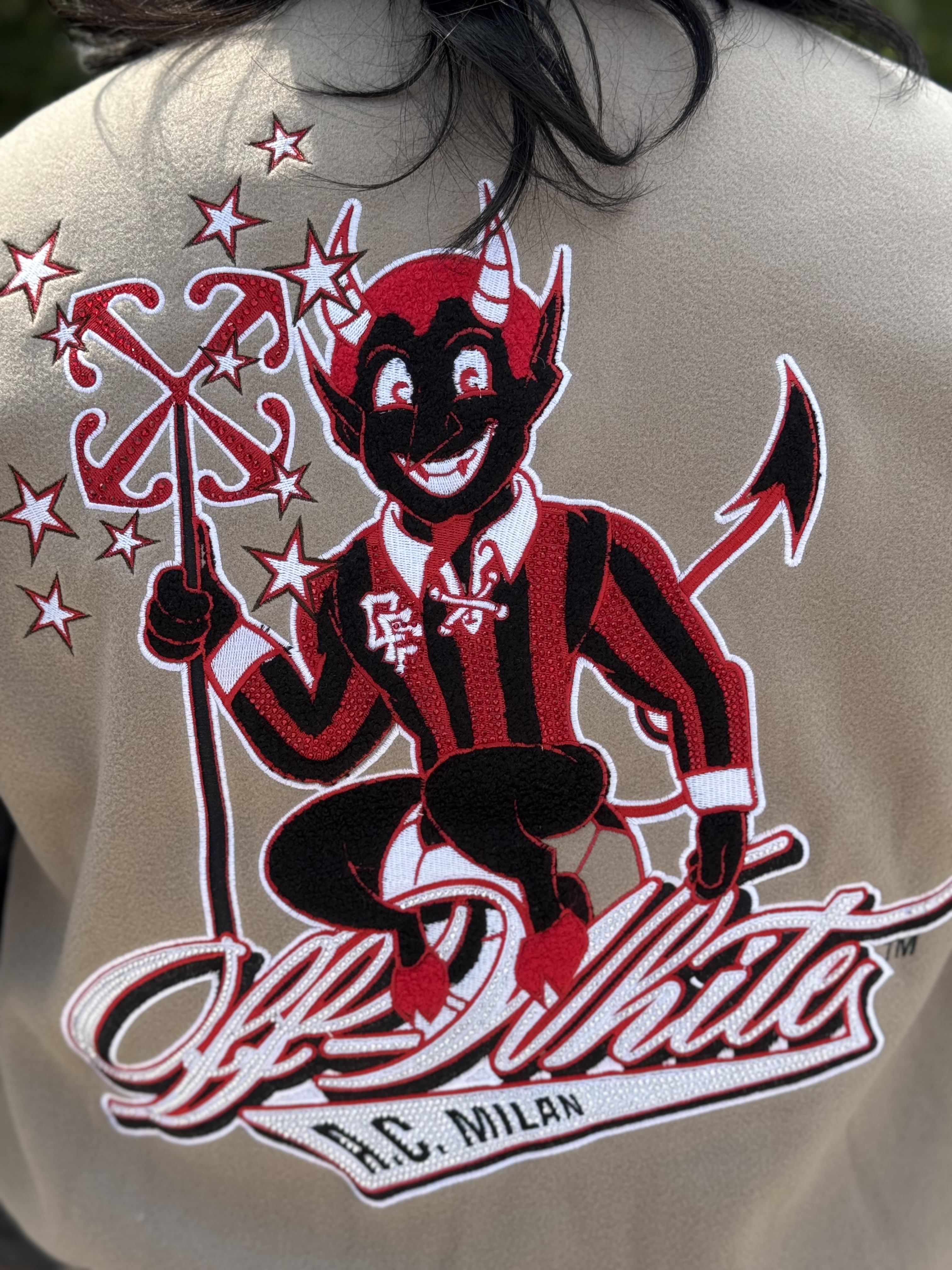 VARSITY JACKET OFF WHITE X AC MILAN