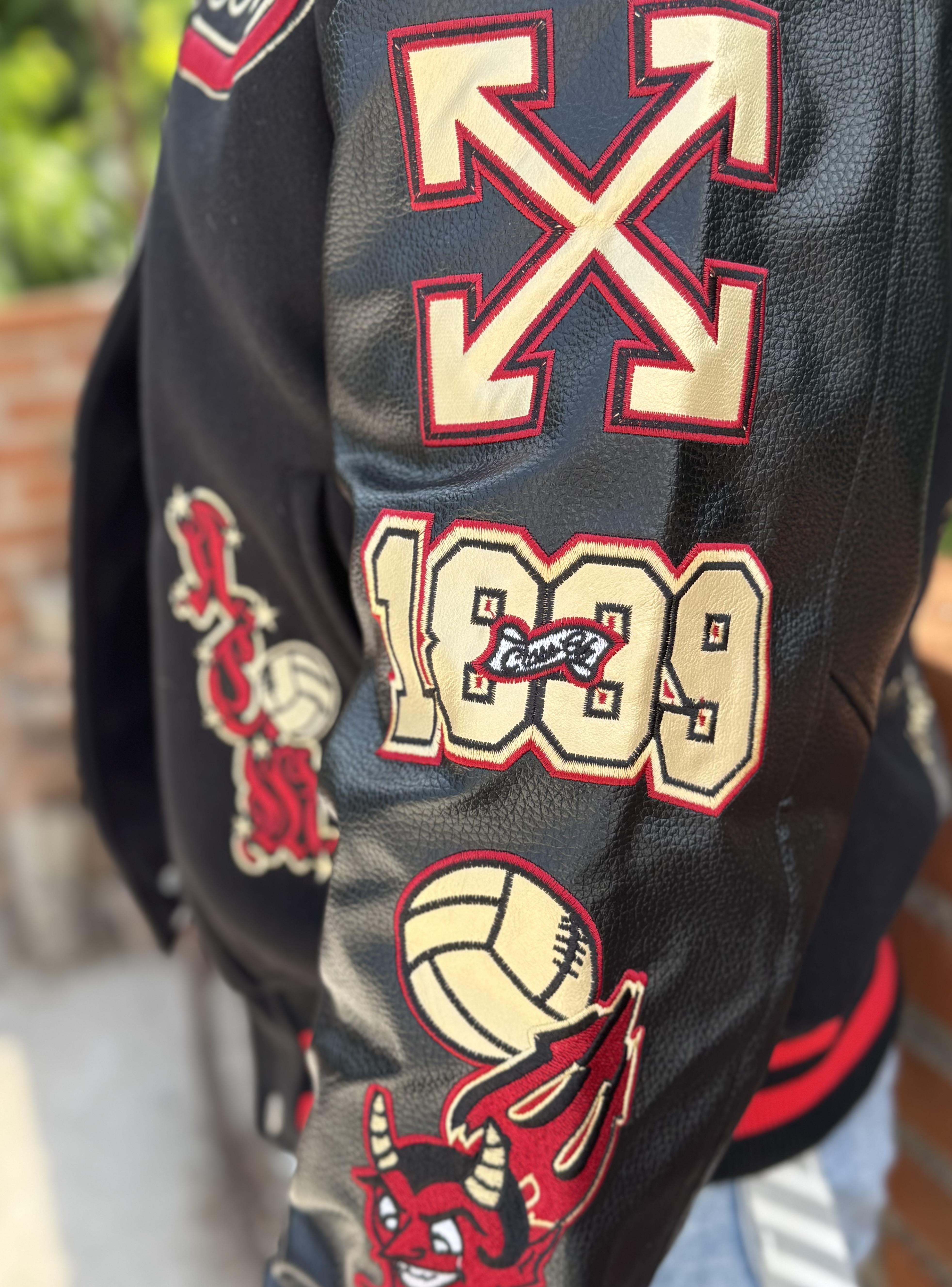 VARSITY JACKET OFF WHITE X AC MILAN