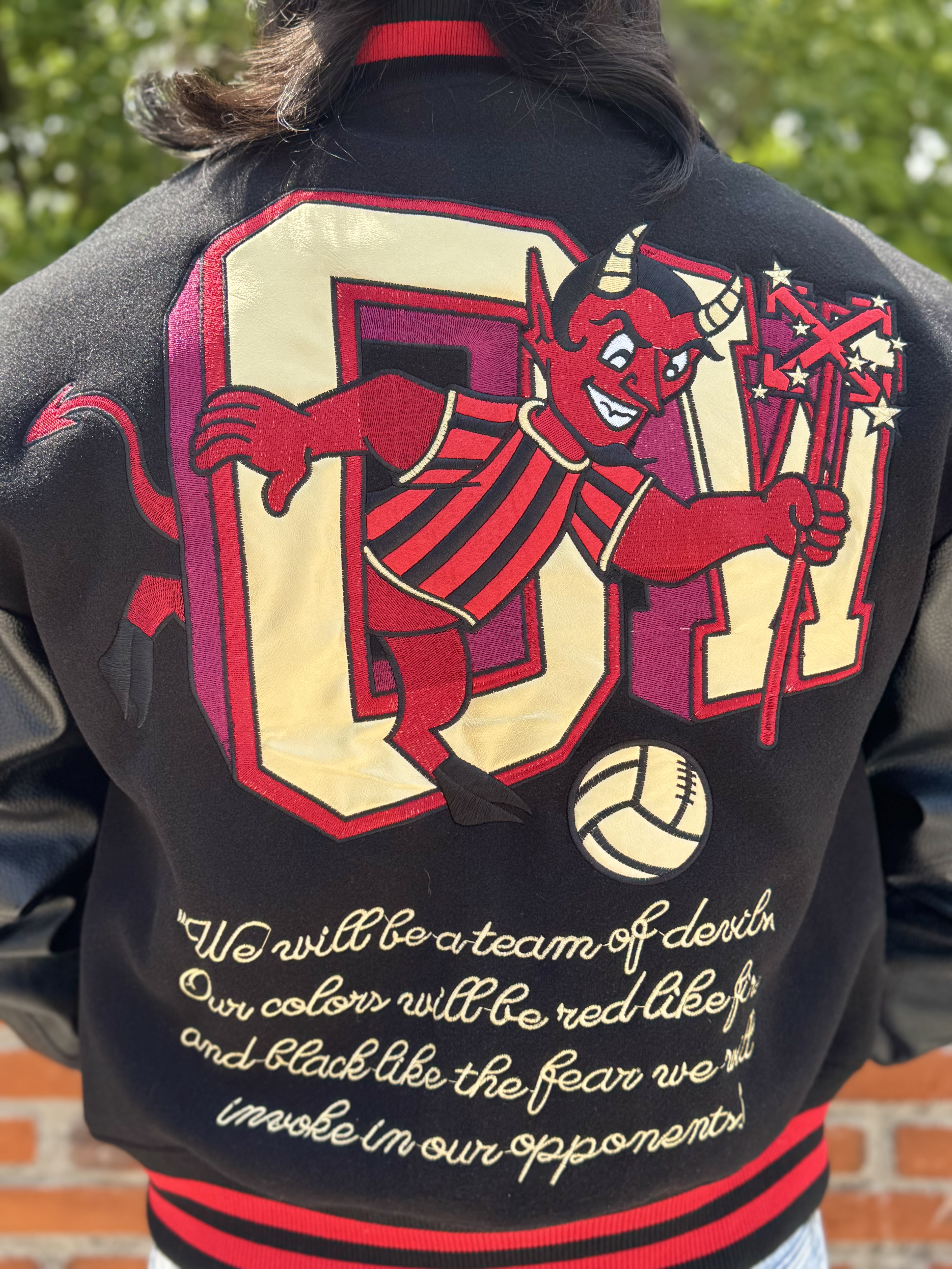 VARSITY JACKET OFF WHITE X AC MILAN