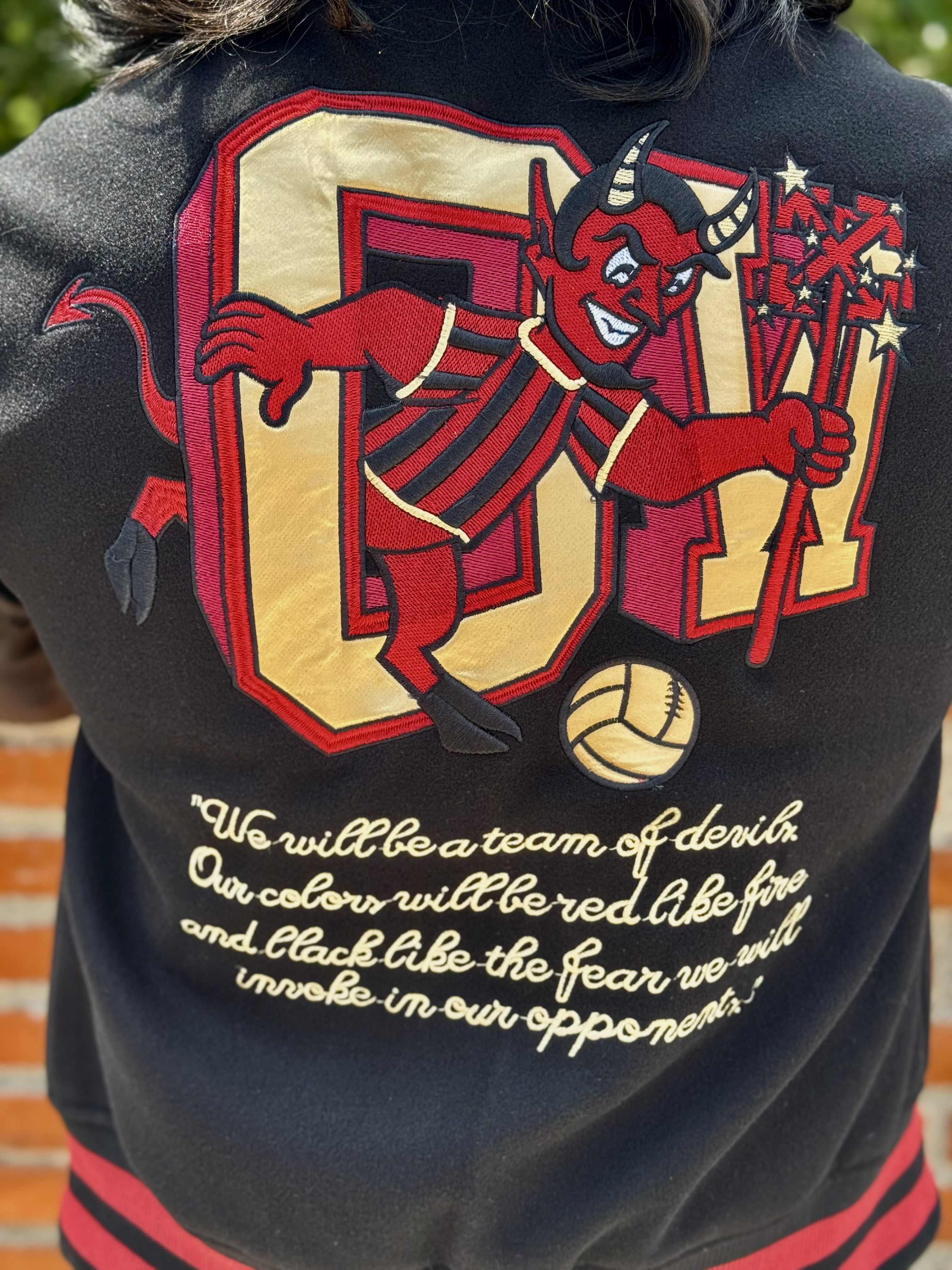 VARSITY JACKET OFF WHITE X AC MILAN