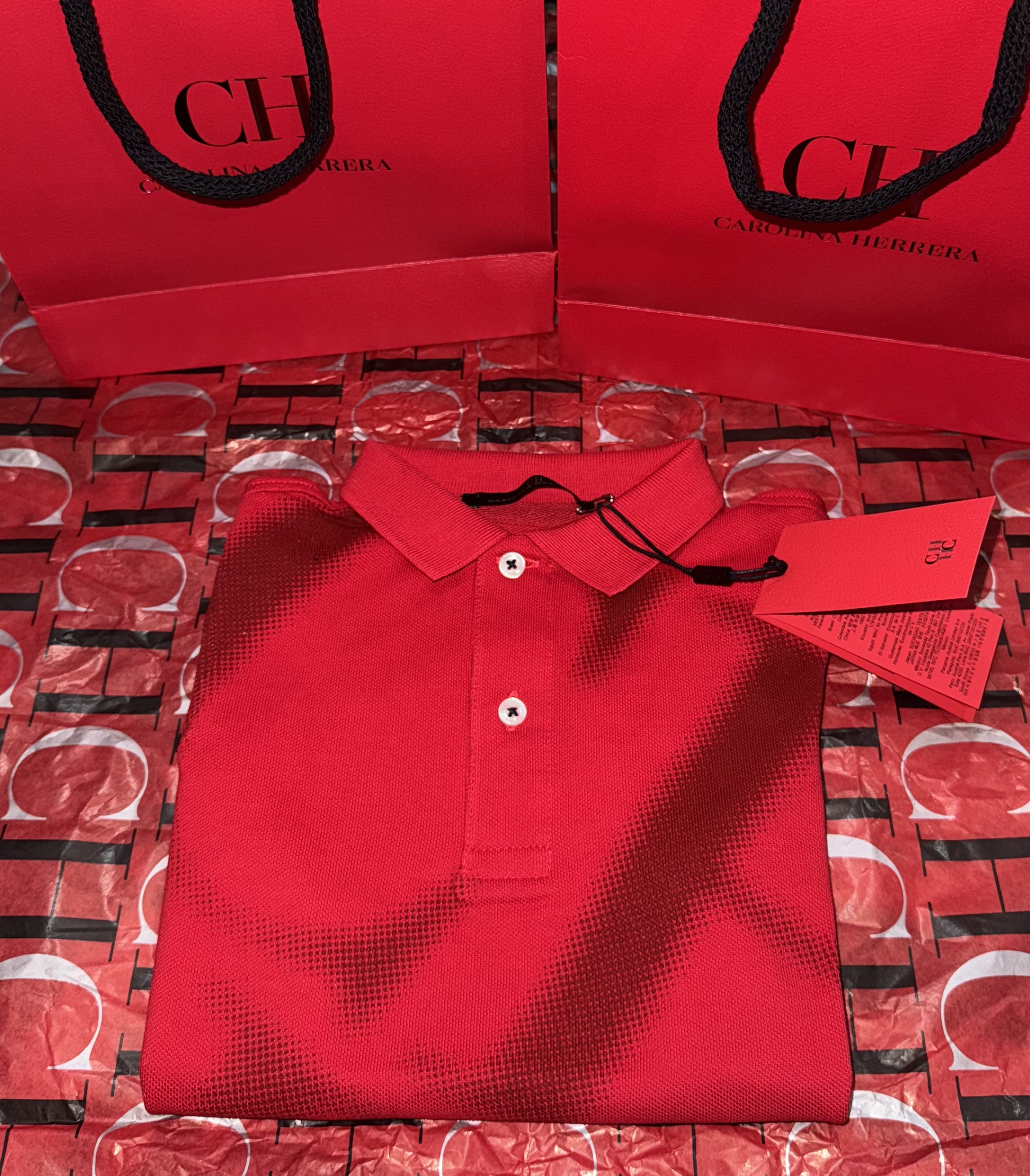 Camisa polo roja Carolina Herrera