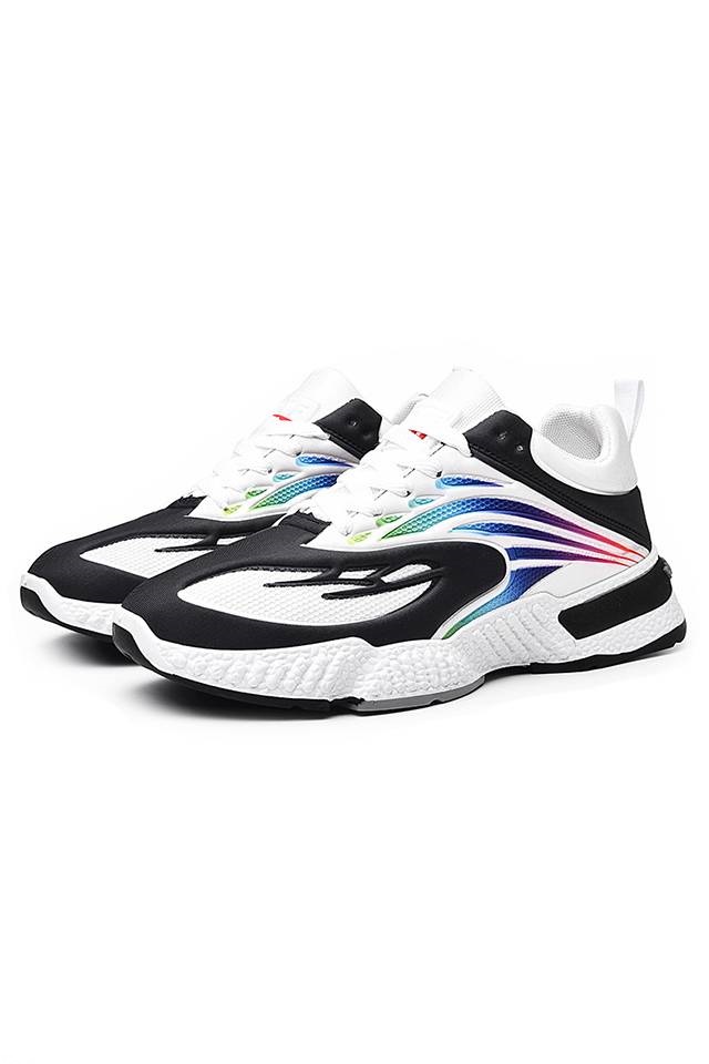 Men FWD Sparking Trend Sneakers Black White [SH33562]