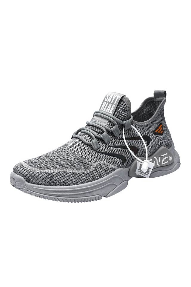 Men SAYTRLAE Kenz Flying Knit Sneakers Grey [SH33520]