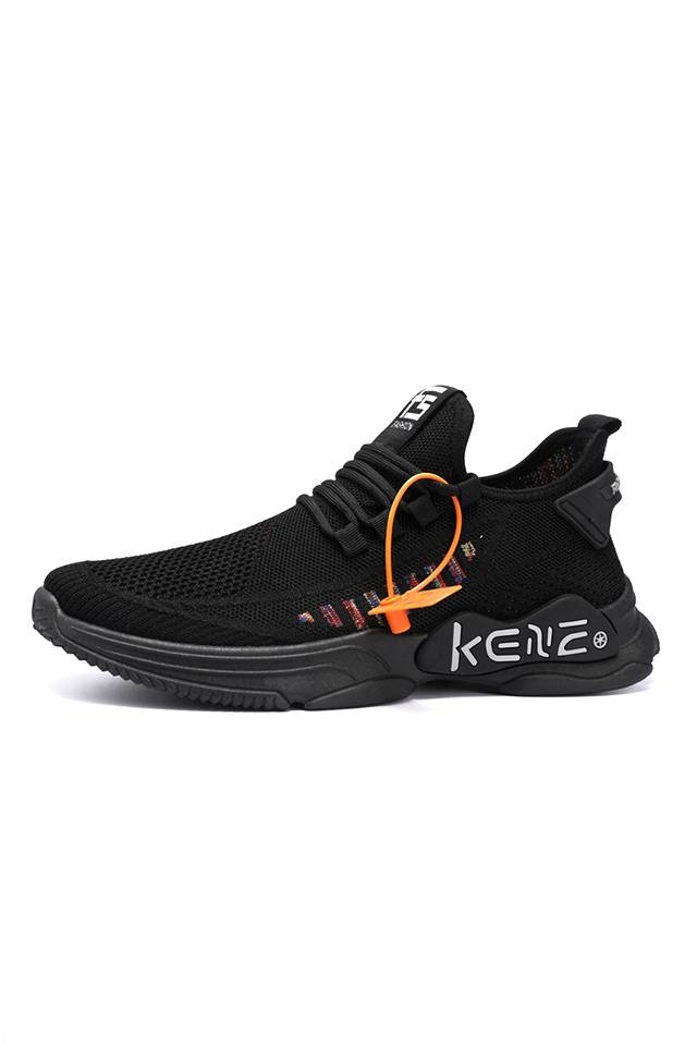 Men FS Kenz Flying Knit Sneakers Black [SH33532]