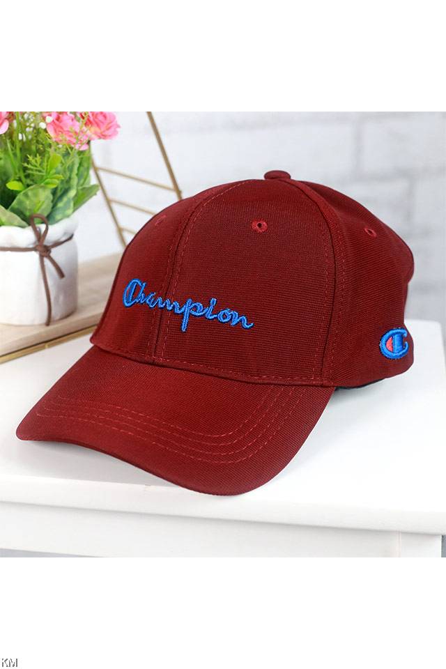 Unisex Men Women Adult Dark Red Champion Baseball Cap [M1797]