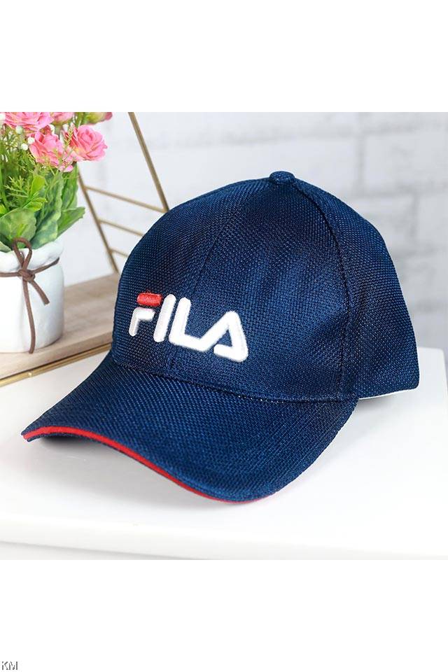 Unisex Men Women Adult Blue Fila Baseball Cap [M1797]