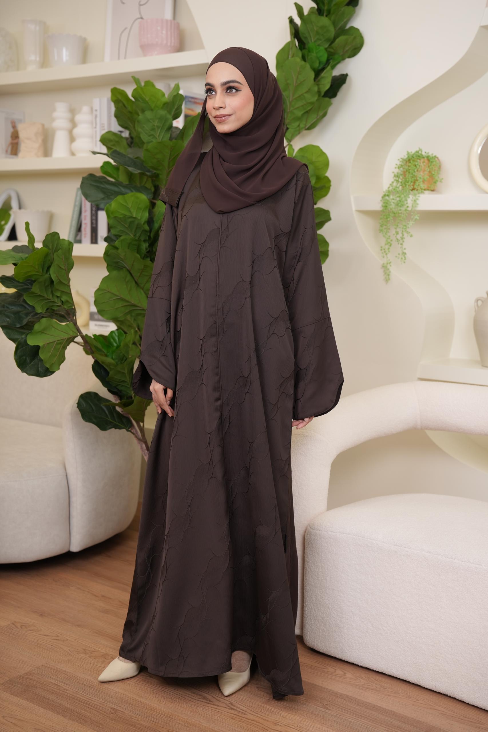 Salima Abaya (Dark Brown)
