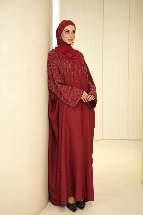 Asma’ Abaya (Maroon)