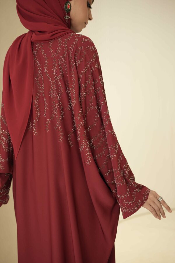 Asma’ Abaya (Maroon)