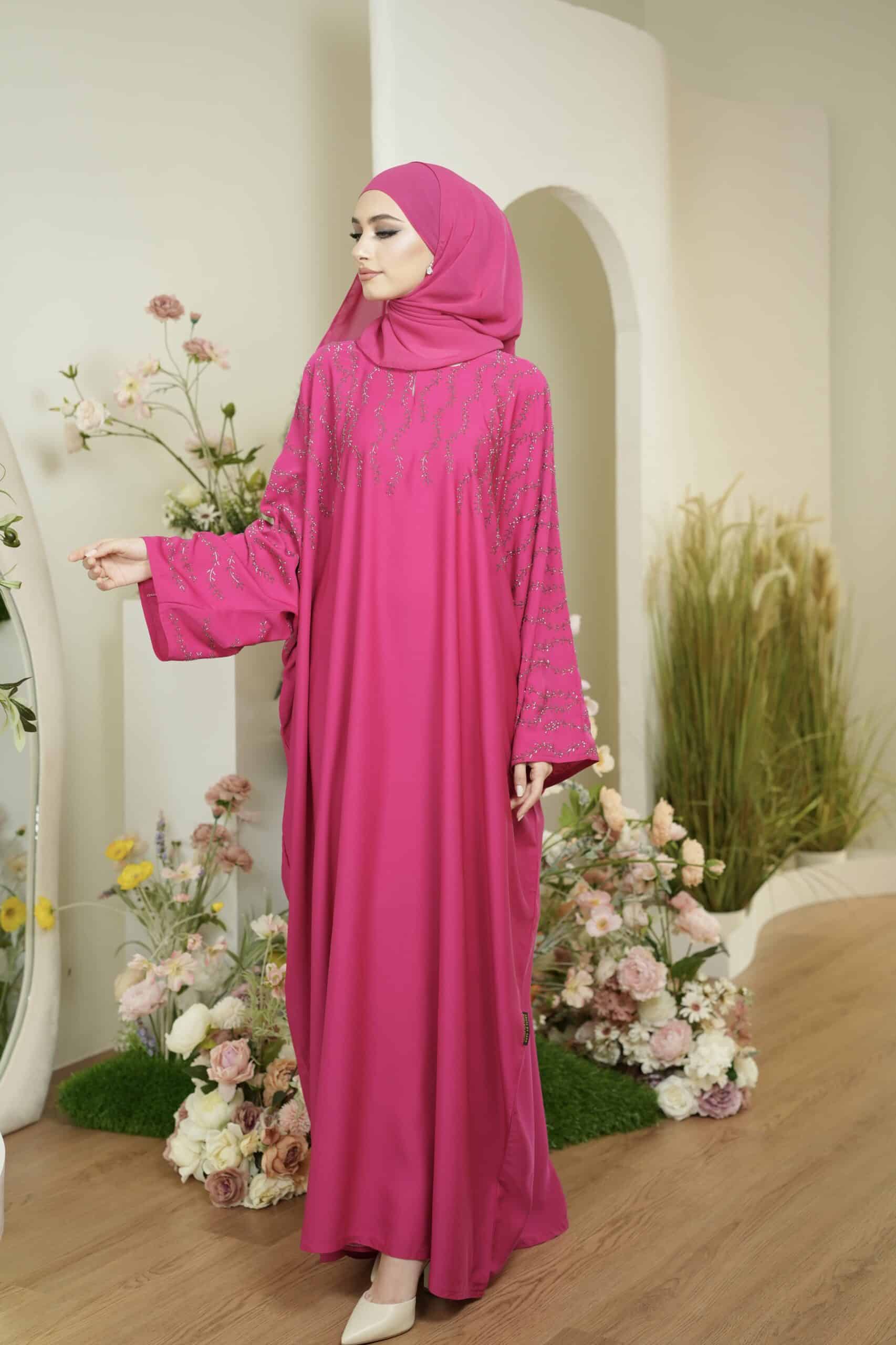 Asma’ Abaya (Fuschia)