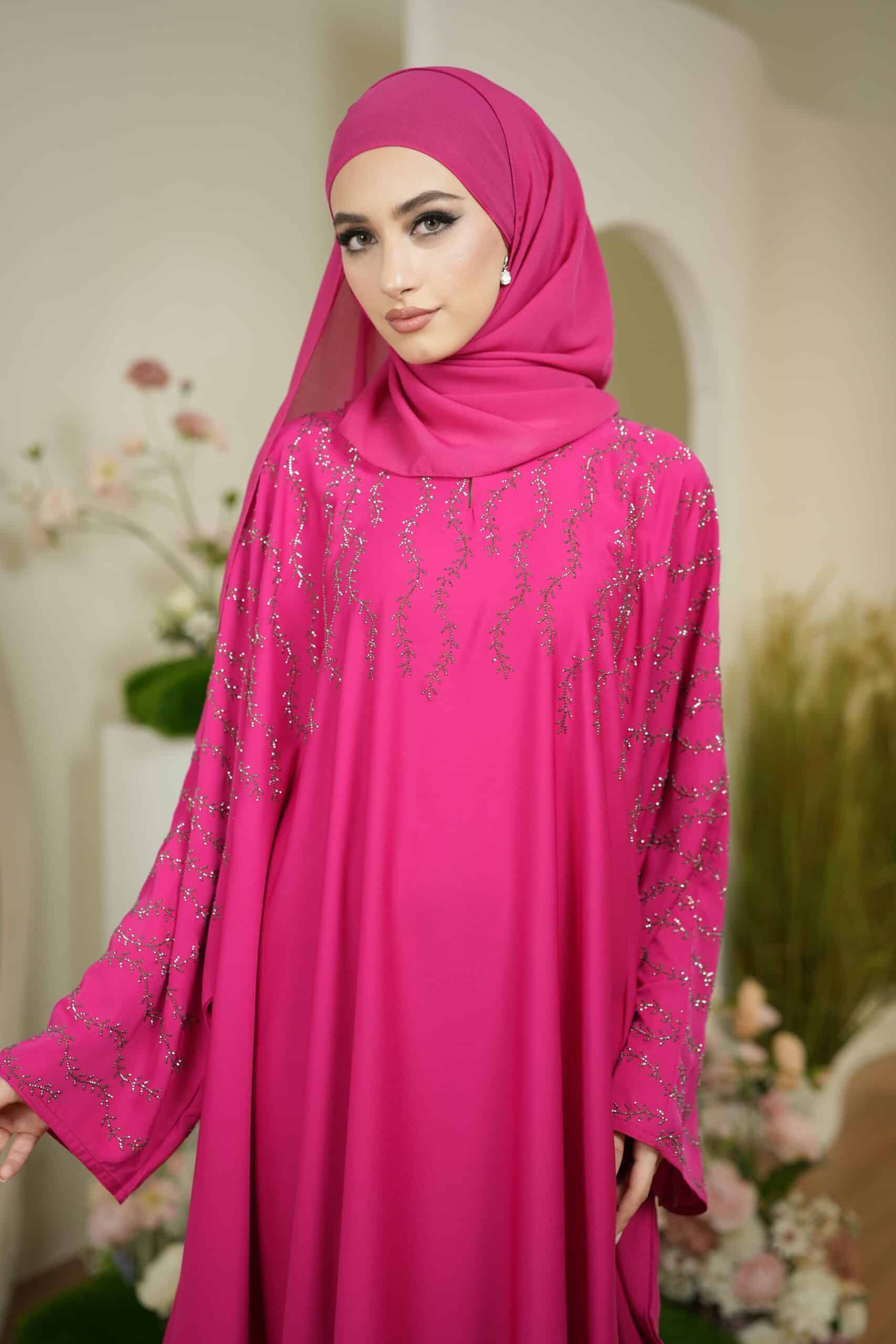 Asma’ Abaya (Fuschia)