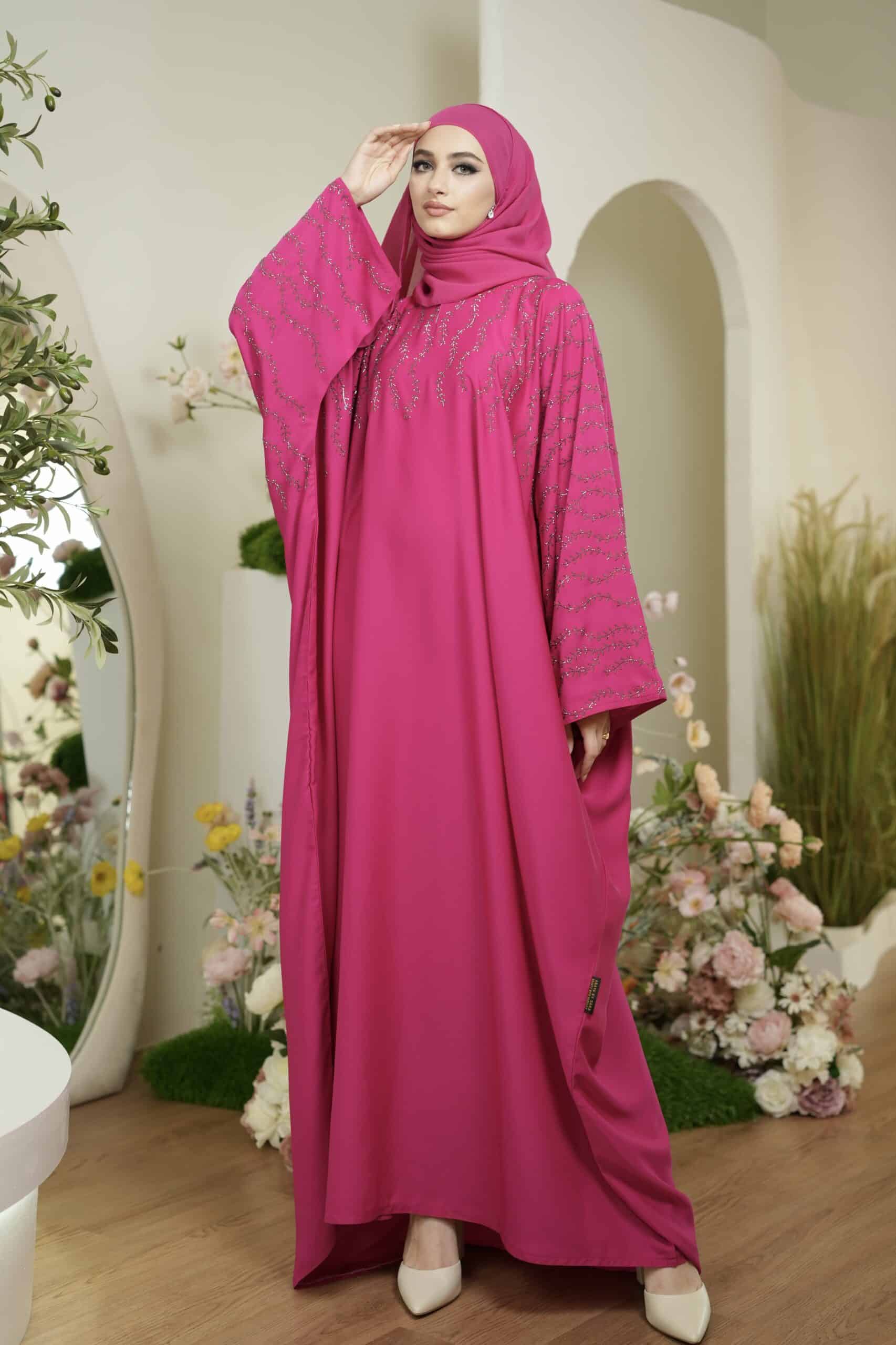 Asma’ Abaya (Fuschia)