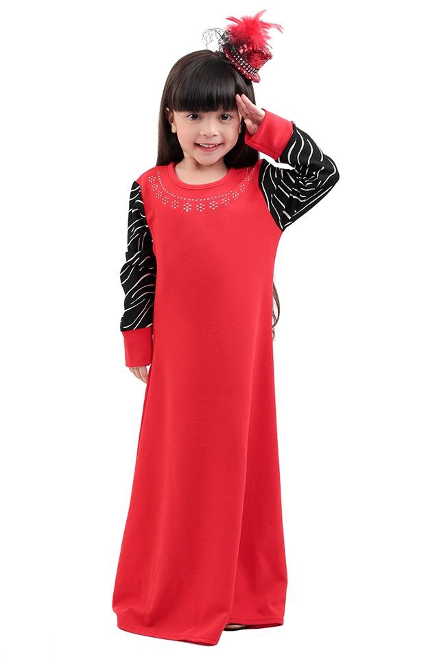 Kids Pattern Prints Jubah Red [M20155/M20156]