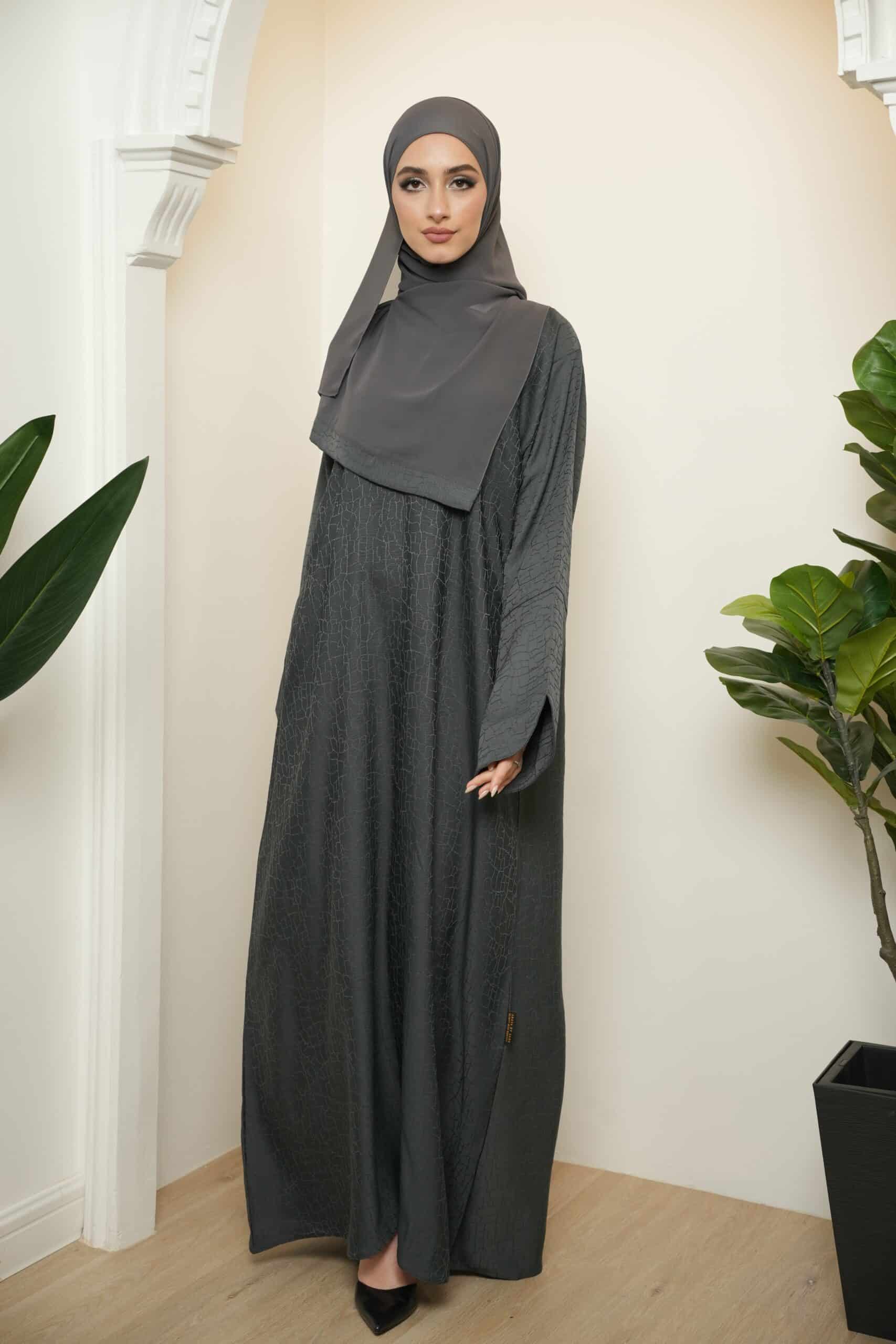 Leena Abaya (Charcoal Grey)
