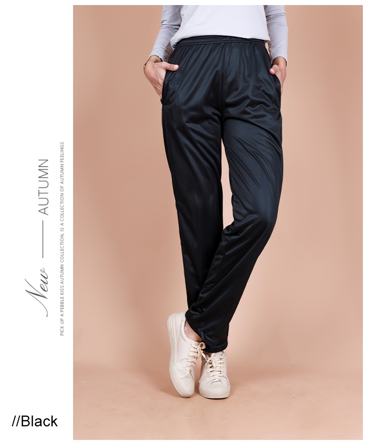 Sports Unisex Solid Track Pants Black  [P23176]