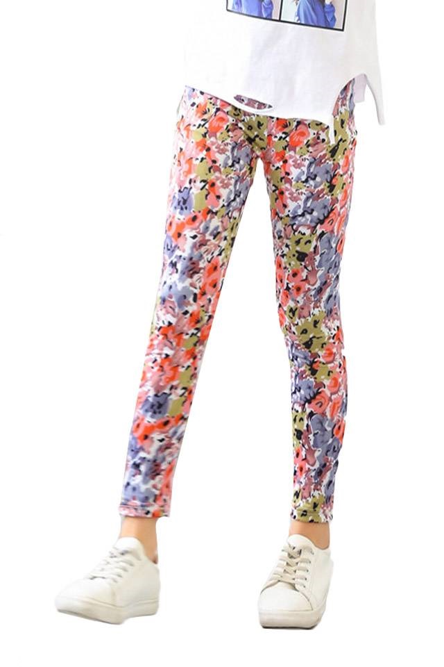 Girls Printed Elastic Legging [P10279] [P2899]