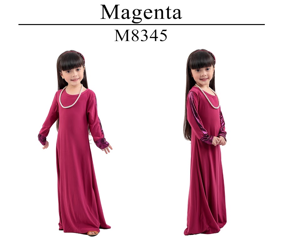 Kids Luxe Jubah Muslimah Purple [M8345]